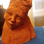 My project for course: Introduction to Clay Figurative Sculpture. Fine Arts, and Sculpture project by CsNagy Helga - 03.12.2022