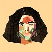 My project for course: Geometric Portraits with Procreate. Traditional illustration project by evaaal - 03.13.2022