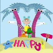 Happy beach . Un projet de 3D, Conception de personnages, Conception de personnages 3D , et Conception 3D de Alexandra Sandoval - 13.03.2022