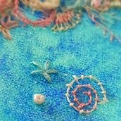 Mi Proyecto del curso: Técnicas avanzadas de bordado: puntadas y composiciones con volumen. Embroider, and Textile Design project by inmysha - 03.13.2022
