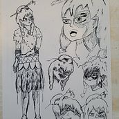 My project for course: The Art of Manga: Drawing Unique Characters. Character Design, Pencil Drawing, Drawing, Ink Illustration, and Manga project by paunonen_eetu - 03.13.2022