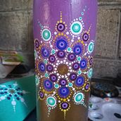 Mandala en botella reciclada, usando la técnica de puntillismo Ein Projekt aus dem Bereich H und werk von Marguilar Rivera - 12.03.2022