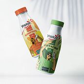 Propuesta diseño etiquetas Yoplait - Summer Edition. Un projet de Design , Illustration traditionnelle, Publicité, Branding et identité, Marketing, Packaging, Illustration vectorielle, Illustration numérique , et Dessin numérique de Kevin Alpízar - 09.03.2022