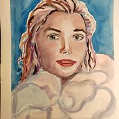 Mein Kursprojekt: Artistische Aquarellporträts. Fine Arts, Painting, Watercolor Painting, and Portrait Drawing project by ve_voss - 03.13.2022