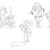 Il mio progetto del corso: Creazione di personaggi per libri illustrati con acquerelli. Character Design, Watercolor Painting, Children's Illustration, and Traditional illustration project by Pino Ieno - 03.14.2022