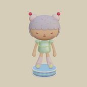 Meu projeto do curso: Criação de personagens Kawaii em 3D com Blender. Un progetto di Illustrazione tradizionale, Character design, Illustrazione digitale, Modellazione 3D e Manga di Tobias Ramos - 20.02.2022
