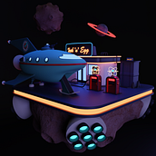 NAVE FUTURAMA. Un progetto di 3D di Tobias Ramos - 14.03.2022
