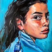 My project for course: Expressive Oil Portraiture: Explore the Alla Prima Technique. Fine Arts, Painting, and Oil Painting project by Tashi Tahir - 03.14.2022