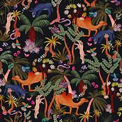 Mon projet du cours : Illustration numérique de motifs inspirés de la faune et la flore. Un proyecto de Ilustración tradicional, Pattern Design, Dibujo, Ilustración digital e Ilustración botánica de aureliane - 14.03.2022