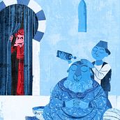 La Navaja del Visir (parodia). Traditional illustration, Comic, Digital Illustration, Stor, telling, and Editorial Illustration project by Adrián Fuentes Marrupe - 03.14.2022