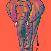 Sombras de un Elefante. Un progetto di Illustrazione tradizionale, Design e Fotografia di David Nazariego - 15.03.2022