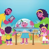 The Virgin Islands Museum Interactive Table. Traditional illustration project by Sami Shahin - 03.14.2022