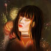 My project for course: Lighting and Color for Digital Portraits in Photoshop. Traditional illustration, Digital Illustration, and Digital Painting project by Brenda Jarolímková - 03.14.2022