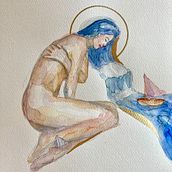 My project for course: Expressive Watercolor Portraits. Projekt z dziedziny Trad, c, jna ilustracja,  Sztuki piękne,  Malarstwo, Malowanie akwarelą i Portret użytkownika Shirley Candido - 14.03.2022