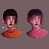 Mi Proyecto del curso: Iluminación y color para retratos digitales en Photoshop . Traditional illustration, Digital Illustration, and Digital Painting project by Heloise Helo - 03.15.2022