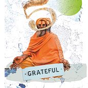 My project - Artistic Mixed-Media collage - Grateful Ein Projekt aus dem Bereich Traditionelle Illustration, Bildende Künste, Grafikdesign, Collage und Design von Chris Bettens - 15.03.2022