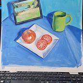 Meu projeto do curso: Pintura a óleo a partir do zero. Fine Arts, Painting, and Oil Painting project by Maike Moreira - 03.15.2022