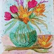 Mi Proyecto del curso: Técnicas modernas de acuarela. Traditional illustration, Fine Arts, Painting, and Watercolor Painting project by Guillermo Valenzuela Mendoza - 03.16.2022