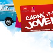 Carné Joven Comunidad de Madrid 2015/19. Un progetto di Design, Pubblicità, Gestione progetti di design, Design editoriale e Web design di Pablo Poveda - 01.01.2015