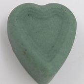 My project for course: Texture Design with Chocolate - heart shaped chocolate - white chocolate and green alga spirulina. Design, and DIY project by Iva Culumovic - 03.21.2022