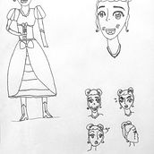 My 8 yr old daughter's project for course: The Art of Manga: Drawing Unique Characters. Character Design, Pencil Drawing, Drawing, Ink Illustration, and Manga project by mfmtsoi - 03.17.2022