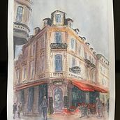 Mein Kursprojekt: Architektonische Zeichnung mit Aquarell und Tinte. Sketching, Drawing, Watercolor Painting, Architectural Illustration, Sketchbook & Ink Illustration project by Jürgen - 03.17.2022
