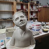 Mein Kursprojekt: Der Träumer. Projekt z dziedziny  Sztuki piękne i Rzeźba użytkownika Marion Weber - 16.03.2022