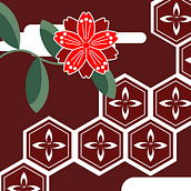 Japanese Pattern Inspired Animated Design. Animated Illustration, and Vector Illustration project by Charlotte Stone - 03.14.2022