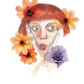 Mon projet du cours : Portrait illustré à l’aquarelle. Een project van Traditionele illustratie,  Beeldende kunst, Schilderij,  Tekening, Aquarelschilderen,  Portrettekening y  Artistieke tekening van Aline MALZOPPI - 17.03.2022