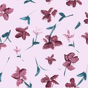 Il mio progetto, i miei fiorellini a rapporto. Traditional illustration, Accessor, Design, Costume Design, Pattern Design, Fashion Design, Printing, and Textile Printing project by Cristiana Cavarzan - 03.17.2022