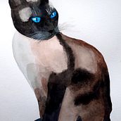My project for course: Expressive Animal Portraits in Watercolor. Traditional illustration, Watercolor Painting, Realistic Drawing, and Naturalistic Illustration project by Stefanie Jaschinski - 03.17.2022