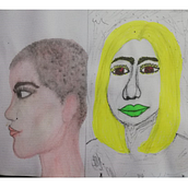 Mi Proyecto del curso: Cuaderno de retratos en acuarela. Painting, Watercolor Painting, Portrait Drawing, and Sketchbook project by Maria Claret Alvarado Conejo - 03.17.2022
