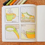 Mein Kursprojekt: Illustriertes Tagebuch: Tägliche bewusste Übung. Artes plásticas, Esboçado, Criatividade, Desenho, e Sketchbook projeto de victoriawall - 18.03.2022