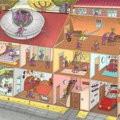 Mój projekt z kursu: Ilustracja w stylu search and find w Procreate. Un progetto di Illustrazione tradizionale, Illustrazione digitale e Sketchbook di Ewelina Garbula - 18.03.2022