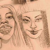Mi Proyecto del curso: Sketchbook de retrato: explora el rostro humano. Een project van  Schetsen,  Tekening,  Portrettekening,  Artistieke tekening y Sketchbook van nicolle fernandez calero - 17.03.2022
