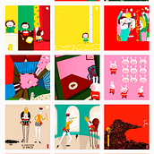 Mi Proyecto del curso: Creación de un porfolio de ilustración en Instagram. Un projet de Illustration traditionnelle, Réseaux sociaux, Illustration numérique, Gestion de portefeuille, Instagram, Design pour les réseaux sociaux , et Gestion et productivité de Alejandra Gonzalez - 18.03.2022