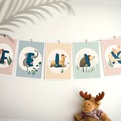 Posterserie Alphabet mit Tieren . Children's Illustration, and Traditional illustration project by Almut Bürger - 03.18.2022
