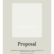 My project for course: Writing a Winning Proposal: Land Your Dream Clients. Business, SEO, Advertising, and Content Writing project by Rebekah Mays - 03.18.2022