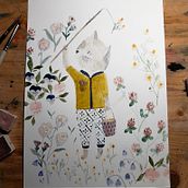 Mein Kursprojekt: Erzählerische Illustrationen in Aquarell . Ilustrație tradițională, Pictură în acuarelă & Ilustrație pentru copii de hausammannesther - 03.19.2022