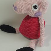 Świnka przytulanka. Projekt z dziedziny Sz, dełkowanie i Amigurumi użytkownika Agnieszka - 20.03.2022