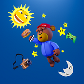 My project for course: 3D Character Creation in Blender. Un progetto di 3D, Character design, Modellazione 3D, Character design 3D e Progettazione 3D di Daniel Ledezma M - 18.03.2022