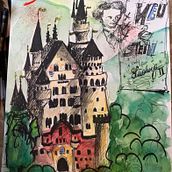 Mein Kursprojekt: Aquarellsketching: Drück deine Ideen aus . Projekt z dziedziny Trad, c, jna ilustracja, Sketching, Kreat, wność,  R, sunek, Malowanie akwarelą i Sketchbook użytkownika sabinavonkameke - 20.03.2022