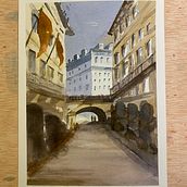 Mi Proyecto del curso: Gonzalo Ibañez Representación arquitectónica en acuarela. Un proyecto de Ilustración tradicional, Bocetado, Dibujo, Pintura a la acuarela, Ilustración arquitectónica y Sketchbook de Reyes Cerdà Gaos - 20.03.2022