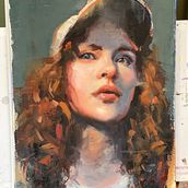 My project for course: Contemporary Oil Portraiture. Traditional illustration, Fine Arts, Painting, and Oil Painting project by katieeee4 - 03.18.2022