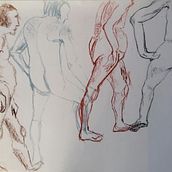 Exercises in life drawing, acrylic and oil painting. Un progetto di Illustrazione tradizionale di Solveig Servian - 20.03.2022