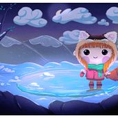 My project for course: Digital Illustration: Create a Colorful Nature Scene. Traditional illustration, Digital Illustration, and Naturalistic Illustration project by bella_m - 03.20.2022