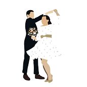 Stickers de Mariage. Traditional illustration project by Charlotte Emery-Virot - 03.21.2022