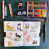 My project for course: Illustration Techniques to Unlock your Creativity. Design, Traditional illustration, Fine Arts, Painting, Creativit, Creating with Kids, and Sketchbook project by Daria Oshmarina - 03.21.2022