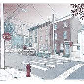 My project for course: Architectural Illustration: Capture a City’s Personality. Traditional illustration, Architecture, Drawing, Digital Illustration, and Architectural Illustration project by Jefta van Bellen - 03.21.2022