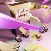 Meu projeto do curso: Criação de personagens 3D com Blender . 3D, Character Design, 3D Modeling, 3D Character Design, 3D Design, and Traditional illustration project by Pedro Toast - 03.21.2022